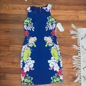 Brand new blue floral dress